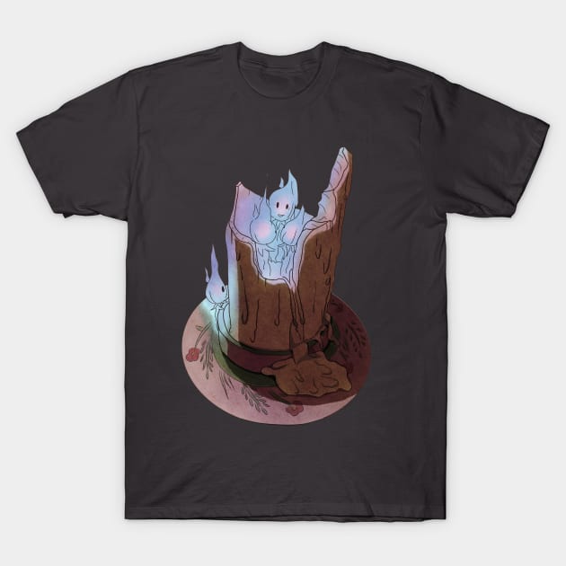 Wisp candle T-Shirt by ggzeppe